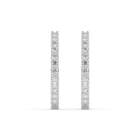 Aurelia Diamond Hoop Earring
